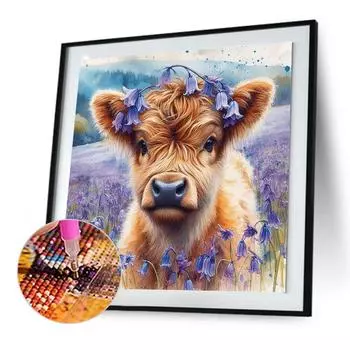 A# 5D DIY Full Round Drill Diamond Painting Yak Kit Home Decor Art Craft 30x30cm