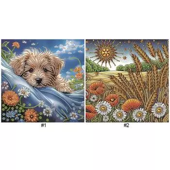 A# 5D DIY Частичный набор для алмазной живописи с особыми формами, украшение для собак LY410