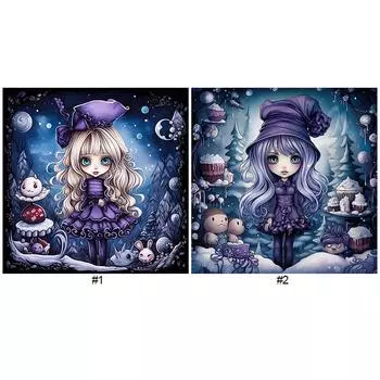 A# 5D DIY Полный Круглый Дрель Алмазная Картина Девочка Набор Домашний Декор Искусство Ремесло BJ163