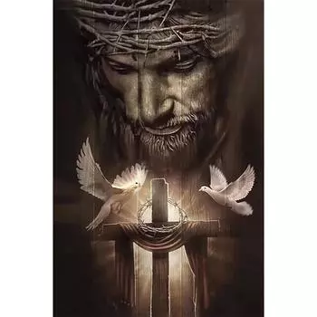 A# 5D DIY Полный Круглый Дрель Алмазная Картина Believer Набор Домашний Декор Искусство Ремесло Y1054