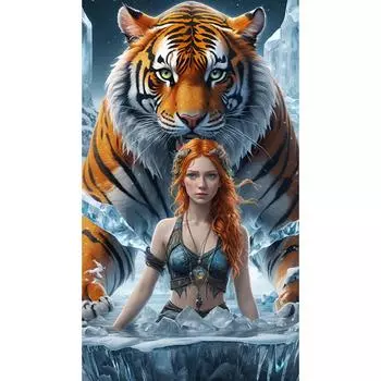 A# 5D DIY Полный Круглый Дрель Алмазная Картина Девочка Набор Домашний Декор Искусство Ремесло w3886