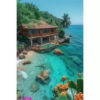 A# 5D DIY Полный Круглый Дрель Алмазная Картина Дом Набор Домашний Декор Искусство Ремесло sz5456