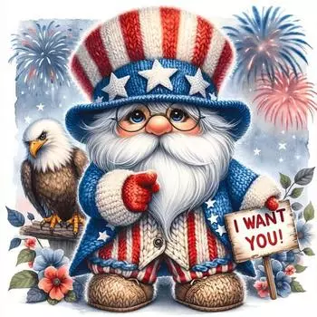 A# 5D DIY Полный Круглый Дрель Алмазная Картина Гном Набор Домашний Декор Искусство Ремесло 30x30