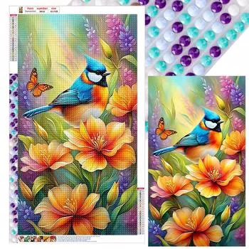 A# 5D DIY Полный Круглый Витраж Алмазная Картина Животное Набор Художественный Декор DW007