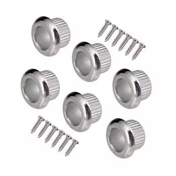 A# 6 шт. винтажный тип гитарных струнных колков металлический корпус для LP EPI (Серебряный)