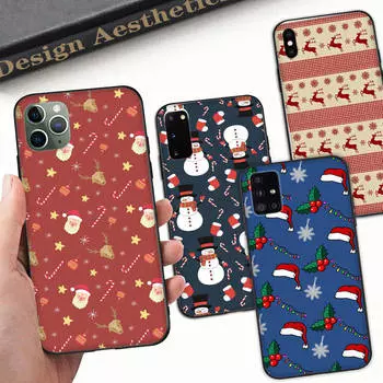 A-99 Модный рождественский подарочный чехол для OPPO Reno Samsung Iphone Xiaomi Redmi Note 10 11 12 15 13C 9C A12 A55 7 8 9 Pro Plus S24 S23 S22 FE Ultra A22 A25