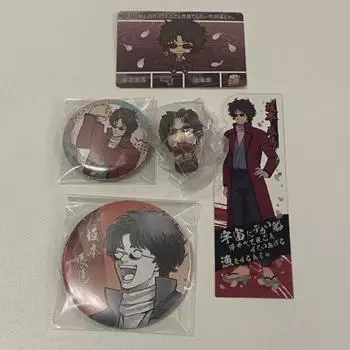 A Batch Of Goods Such As Gintama Sakamoto Tatsuma, Original Painting, Can Badges, Gacha, Machiboke, Etc.