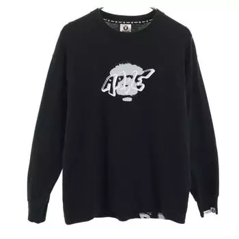 A BATHING APE Back print Long sleeve T-shirt S black Ron T Men s Used