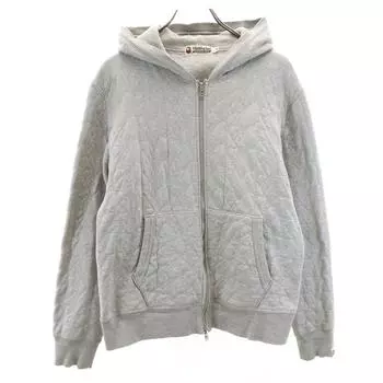 A BATHING APE made in Japan star pattern Long sleeve sweat Zip hoodie Men s Used