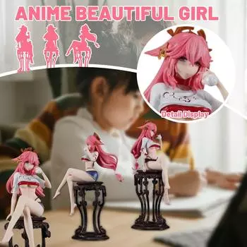 A Box-shaped Figurine Of A 2D Cute Girl Model One Size
