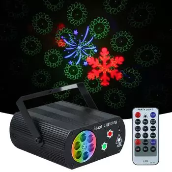 A C100-240 В 5 Вт 3 светодиода RGB Мини Водяная Волна Эффект Рябь Сценический Светильник Светильник Лампа EU Plug чёрный