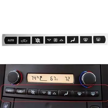 A/C Climate Control Buttons Repair Decals Stickers Set For 2005-2013 Corvette C6