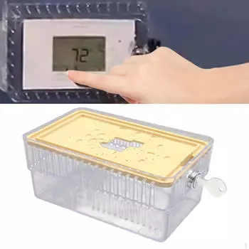 A/C Thermostat Lock Housing, Guard, Prevents Tampering, Lockable for on Wall, 130x120x75mm