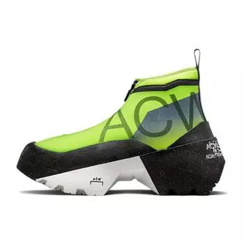A-COLD-WALL* x Converse Geo Forma Boot Leather Sporty Trend Mid-Top Lifestyle Casual Shoes Unisex Black & Green 37