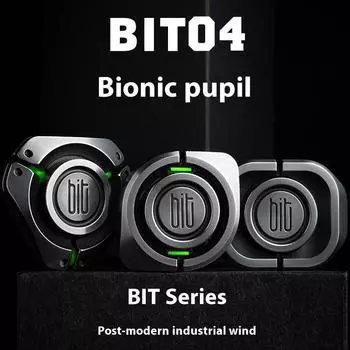 A Dai Chaopin BIT04 Bionic Pupil Finger Gyro Finger Unzip Toy Black Technology Metal Trending Toy EDC античная латунь