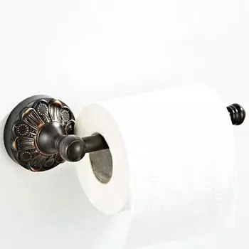 Держатель для туалетной бумаги темно-коричневого цвета, простой, без крышки, держатель для бумажных полотенец, черная подвеска для ванной комнаты, черный бронзовый держатель для бумажных полотенец чёрный