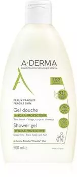 A-derma Экстрамягкий гель для душа Hydra-Protective, семейный размер TU прозрачный