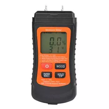 A # Двухконтактный тестер влажности дерева с температурным дисплеем Цифровая влажность Reade