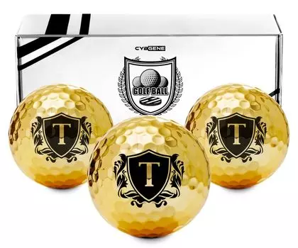 A gift that will please golf Golf ball gift with name T lovers. (3 pieces)