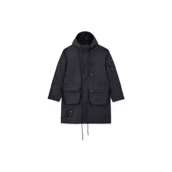 A Ma Maniere X Jordan большой плащ средней длины с двойным карманом и капюшоном, мужская верхняя одежда, серый DJ9757-010 XL