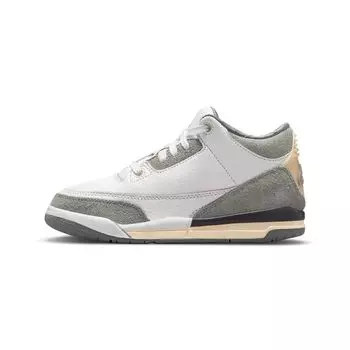 A Ma Manire x Air Jordan 3 Retro SP PS Raising By Women Детские кроссовки Белый Средне-Серый Фиолетовый-Ore DJ0718-110 31