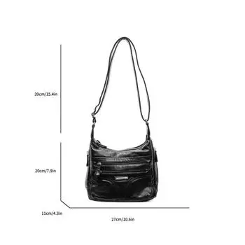 A Multi-compartment Large-capacity Fashionable and Versatile Crossbody Bag for Middle-aged Women
