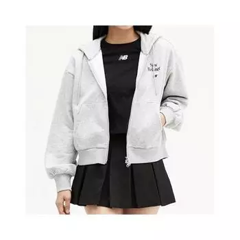 A New Balance W с начесом и полукапюшоном на молнии nbmdd4W952 AC MELANGE GRAY/85