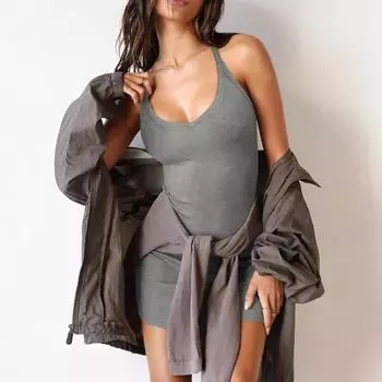 A New Summer Halter Dress That Covers The Hips XS абрикосовый