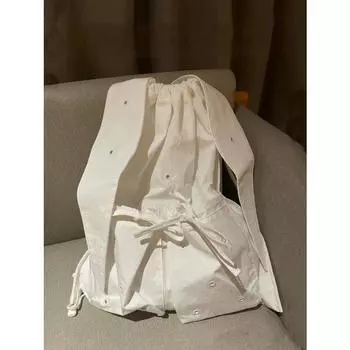 A Niche Stylish Small Backpack with A Drawstring Sail Capacity and A Bow Tie Backpack