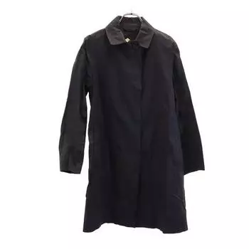 A.P.C. Rubberized Long sleeve Rubber coating Stainless collar coat M Navy Women Used