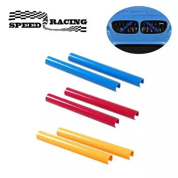 A Pair Car Front Grille Trim Strips For BMW F10 F02 F20 F30 Grille Insert Trim Stripes For BMW 5 Series Sport Styling Decoration