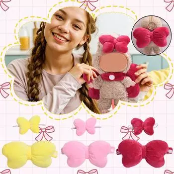 A Pair Of Cute Baby Clothes With Big Bow Accessories One Size розовый