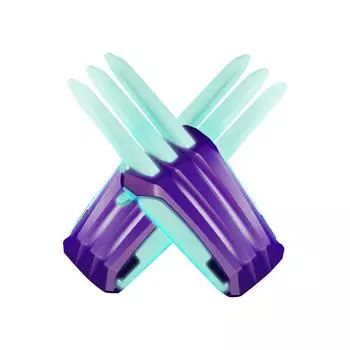 A Pair Retractable Ejection Katars, Foldable Ejection Katars, Gift For Cosplay Collection Makeover Party One Size фиолетовый