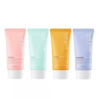 [A PIEU] Pure Block Natural Daily/Aqua/Тонизирующий/Водостойкий солнцезащитный крем SPF45, PA+++ Natural Sun 50ml