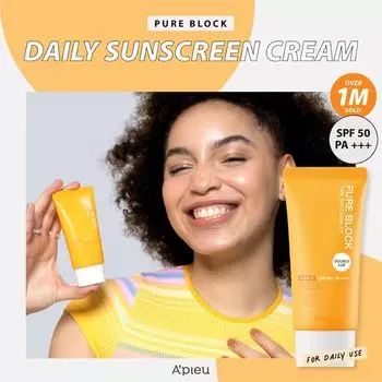 A PIEU Pure Block Natural Daily Sun Cream 100ml *100% AUTHENTIC STORE