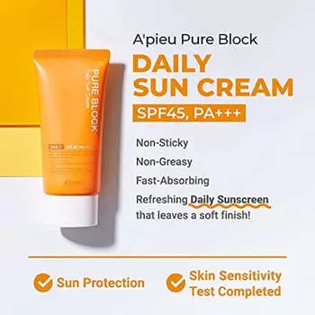 A PIEU Pure Block Natural Daily Sun Cream 50ml