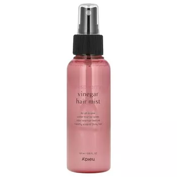 A Pieu, Уксусный спрей для волос, малина, 3,55 жидких унций (105 мл)