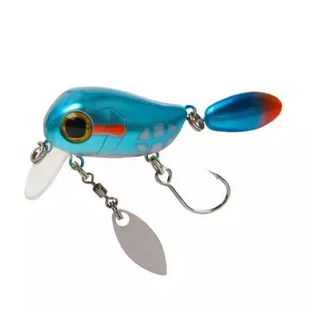 A# Плавающие микро-воблеры 3D-глаза рыболовные приманки Minnow Hard Baits (синий)