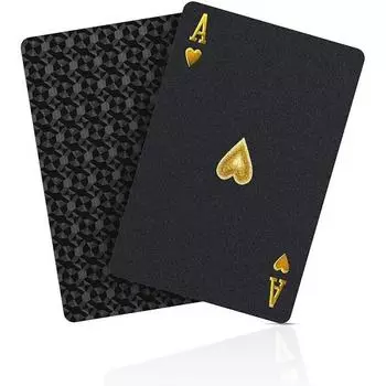 A Plus Toys Black Diamond Poker Cards + Case, популярная корейская игра