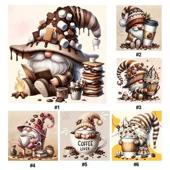 A# Полная вышивка Эко-хлопковая нить 11CT Печатный Гном Набор для вышивки крестом Искусство 1