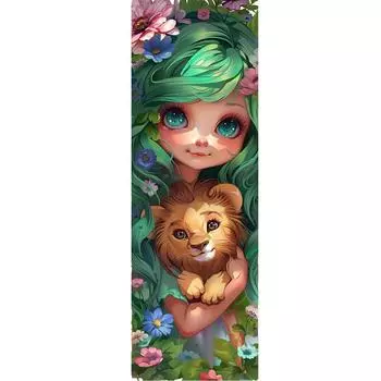 A# Полная вышивка Эко-хлопковая нить 11CT Напечатанная Девочка Крестиком Набор Искусство 1