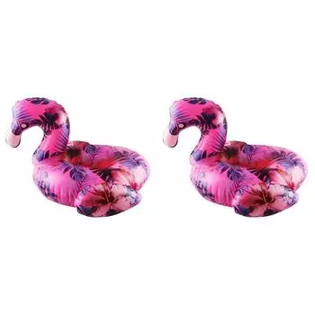 A# Поплавки для питья в бассейне Поплавки для питья Двухслойные принадлежности для вечеринок у бассейна (Фламинго)