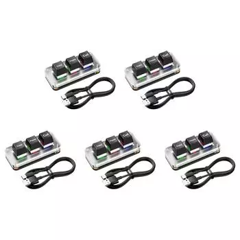 A# RGB Mini Cut Copy Paste Keyboard 3-клавишная USB Type-C игровая механическая клавиатура