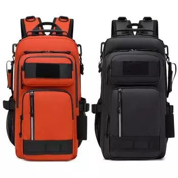 A # Рюкзаки для рыбалки с держателем для удочки, походные рюкзаки, подарки для мужчин и женщин оранжевый