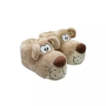 Aa0624 Tw Fibert Бежевые мужские тапочки с рисунком животных