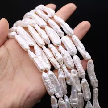 AA Variant Baroque Pearl Natural Freshwater Pearl 8x20 мм для изготовления ювелирных изделий своими руками браслет серьги ожерелье 8x20mm