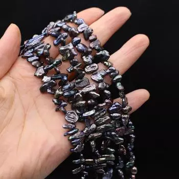 AA Variant Baroque Pearl Натуральный пресноводный черный нерегулярный жемчуг 4-12 мм для изготовления ювелирных изделий своими руками браслет серьги ожерелье 4-12mm