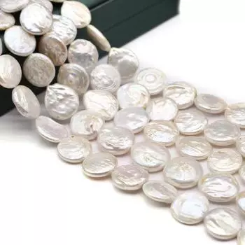 AA Variant Baroque Pearl Пресноводный жемчуг Круглые бусины для изготовления ювелирных изделий своими руками Браслет Серьги Ожерелье Аксессуар 16-17mm