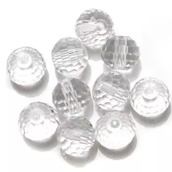 AAA 96 граненый шарик из бисера 14 мм 10 шт. подвески стеклянные бусины для изготовления ювелирных изделий DIY хрустальные поделки бисер для украшения белый