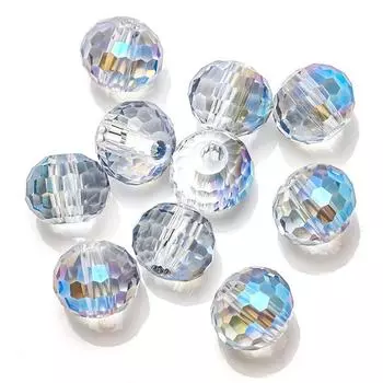AAA 96 граненый шарик из бисера 14 мм 10 шт. подвески стеклянные бусины для изготовления ювелирных изделий DIY хрустальные поделки бисер для украшения